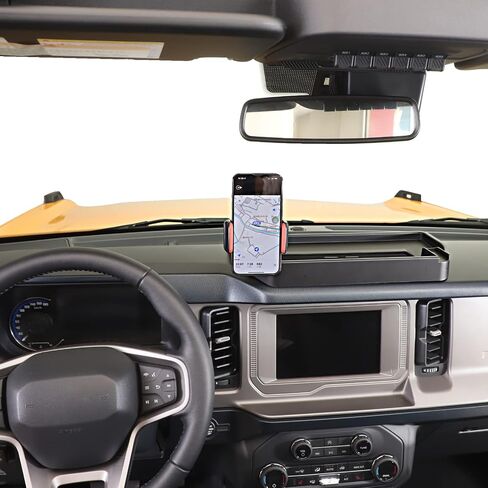 HTHE Phone Holder Mount Center Console Dash Tray Dashboard Storage Box Organizer Phone Holder Dashboard Organizer Compatible with Ford Bronco 2021+ 2/4Doors Interior Accessories (Model A) in Saudi Arabia