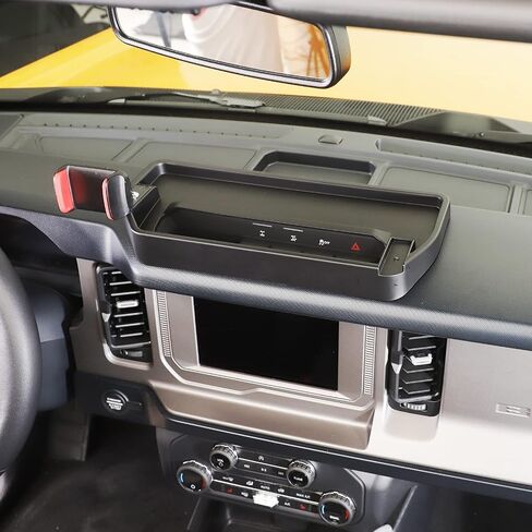 HTHE Phone Holder Mount Center Console Dash Tray Dashboard Storage Box Organizer Phone Holder Dashboard Organizer Compatible with Ford Bronco 2021+ 2/4Doors Interior Accessories (Model A) in Saudi Arabia