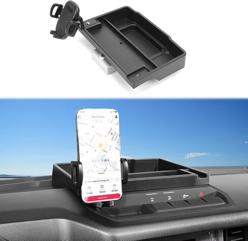 HTHE Phone Holder Mount Center Console Dash Tray Dashboard Storage Box Organizer Phone Holder Dashboard Organizer Compatible with Ford Bronco 2021+ 2/4Doors Interior Accessories (Model A) in Saudi Arabia