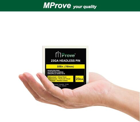 MProve 23 دبوسًا من المسامير الصغيرة مقطوعة الرأس بطول الساق 5/8 بوصة من المسامير المجلفنة لقوالب الخزانات ومشاريع التنجيد (10000 قطعة) in Saudi Arabia