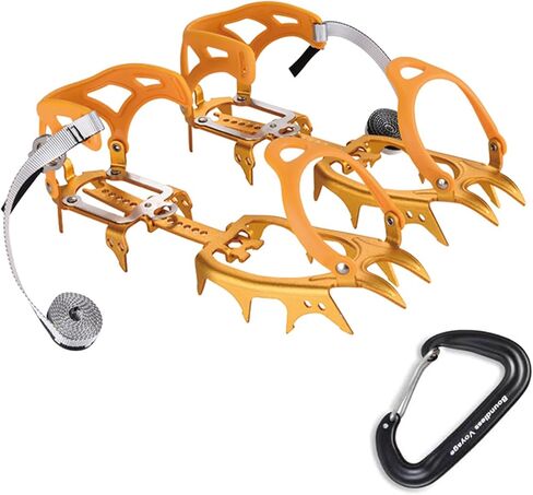 INSYOO HUAYE BRS-S3 14 Teeth Winter Traction Boots Bundled Crampons Aluminum Crampons Outdoor Ice Climbing Tools Ultralight for Outdoor Hiking Shoes on Ice and Snow in Saudi Arabia