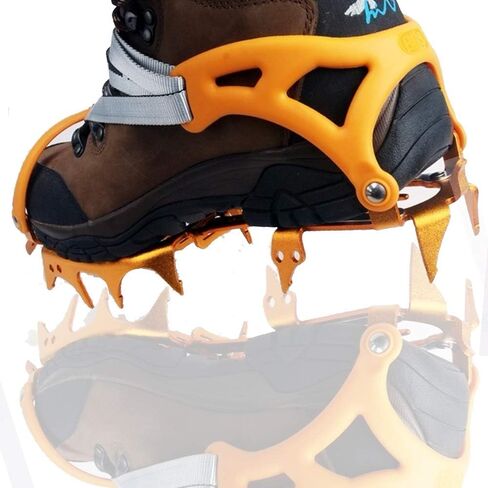 INSYOO HUAYE BRS-S3 14 Teeth Winter Traction Boots Bundled Crampons Aluminum Crampons Outdoor Ice Climbing Tools Ultralight for Outdoor Hiking Shoes on Ice and Snow in Saudi Arabia