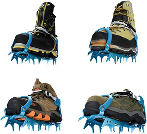 INSYOO HUAYE BRS-S3 14 Teeth Winter Traction Boots Bundled Crampons Aluminum Crampons Outdoor Ice Climbing Tools Ultralight for Outdoor Hiking Shoes on Ice and Snow in Saudi Arabia