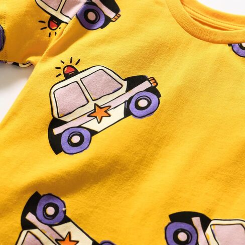 DDSOL Toddler Baby Boys T-Shirt Summer Tops Short Sleeve Graphic Tees Shirts, Pack of 3 in Saudi Arabia