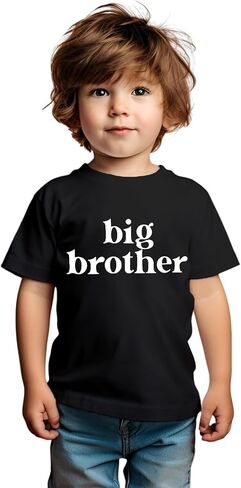 IZYJOY Big Brother Shirt Toddler Baby Boys Promoted to Big Brother T-Shirt Announcement Short Sleeve Sibling Outfit in Saudi Arabia
