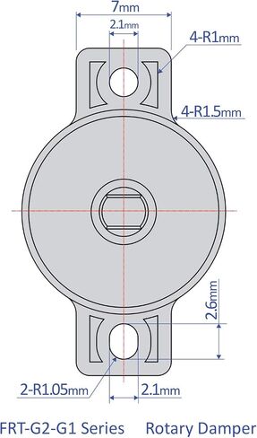 Bansbach Easylift FRT-G2-600 G1 مخمدات دوارة/قياسية، 16.5 مم × 5 مم × 7.8 مم in Saudi Arabia