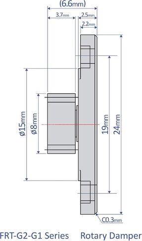 Bansbach Easylift FRT-G2-600 G1 مخمدات دوارة/قياسية، 16.5 مم × 5 مم × 7.8 مم in Saudi Arabia