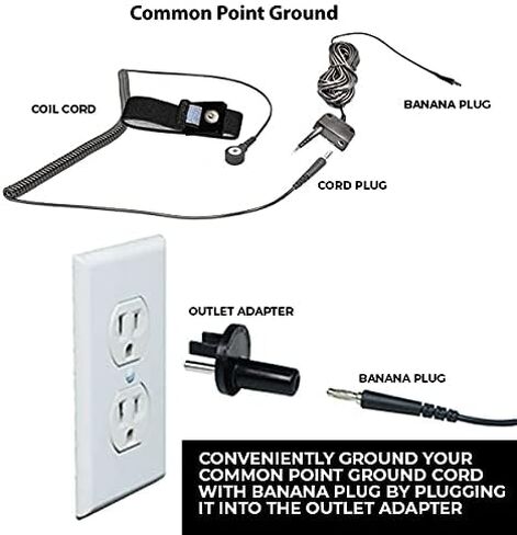 Static Care ESD Compliant Mat Workstation Kit - 16"x24"x.060", Wrist Strap Set, Ground Cord, Universal Snap Kit, Easy to Use Outlet Adapter,Computer/Cellphone Repair Kit, Soldering Mat - NASA Blue in Saudi Arabia