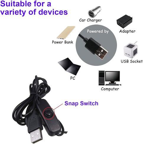 ترقية مصباح بمشبك ضوء الأشعة فوق البنفسجية 3 وات بتركيز قابل للتعديل لفن الأظافر، ومعالجة الغراء الصناعي، وفحص الفلورسنت، ومنفذ USB للتركيز على الأشعة فوق البنفسجية، ضوء أسود in Kuwait