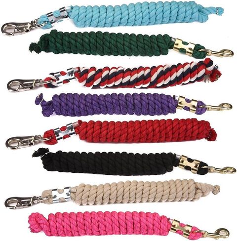 FMS Ravenox Lead Ropes for Horses | 5/8-Inch MFP Rope Horse Lead (Burgundy-Bolt Snap) in Saudi Arabia