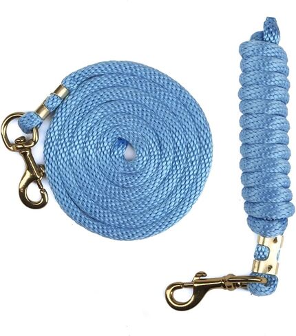 FMS Ravenox Lead Ropes for Horses | 5/8-Inch MFP Rope Horse Lead (Burgundy-Bolt Snap) in Saudi Arabia