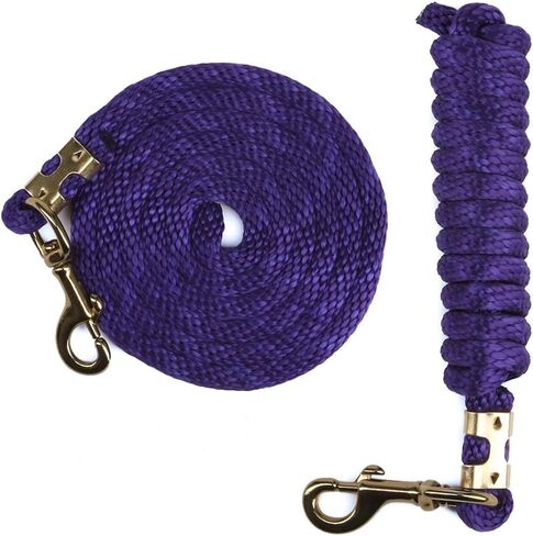 FMS Ravenox Lead Ropes for Horses | 5/8-Inch MFP Rope Horse Lead (Burgundy-Bolt Snap) in Saudi Arabia