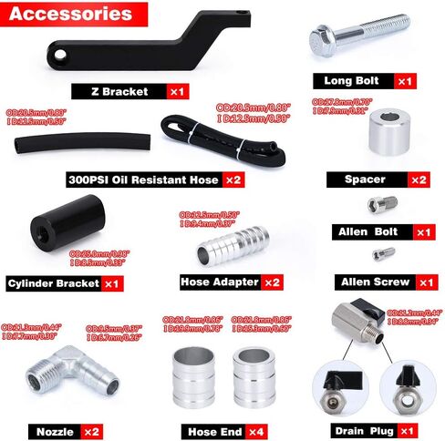 علبة التقاط الزيت PQY خزان فاصل الزيت المحير 6oz للشاحنات المتوافقة مع 09-on Dodge Challenger Ram 1500 2500 5.7L 6.4L Hemi Black in Saudi Arabia