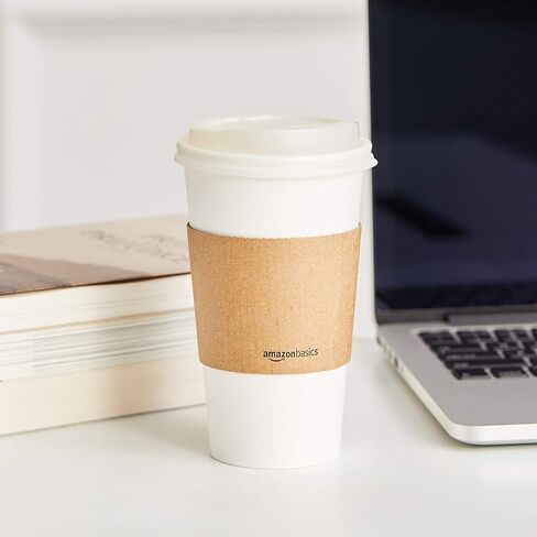 Amazon Basics Compostable Hot Paper Cup, 8 oz, Pack of 1000, White in Kuwait