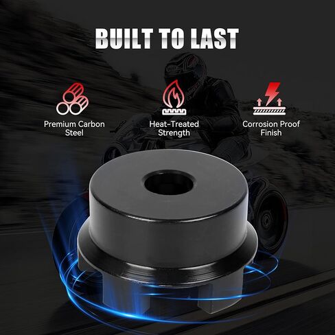 مجموعة أدوات سحب محمل العجلة من Richeer مناسبة للدراجات النارية Harley Davidson - محامل 0.75 بوصة 1 بوصة 25 مم متوافقة مع الخنازير من عام 2000، 11 قطعة in Kuwait