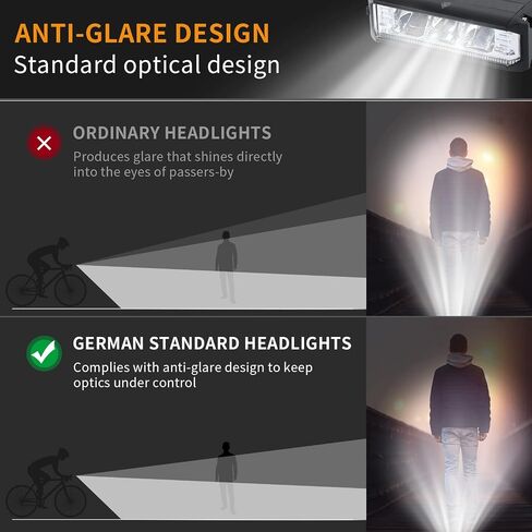 مصباح أمامي LED فائق السطوع للدراجة قابل لإعادة الشحن عبر USB - 5 أوضاع، سهل التركيب، مقاوم للماء IPX5، آمن على الطريق in Saudi Arabia