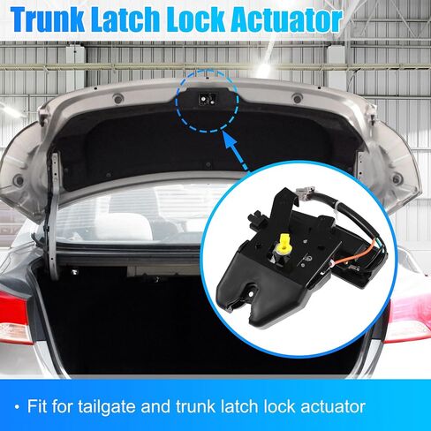 X AUTOHAUX الجذع قفل بمزلاج المحرك 74851-S84-A61 لهوندا أكورد 1998-2002 الباب الخلفي مزلاج الباب قفل المحرك المحرك in Saudi Arabia
