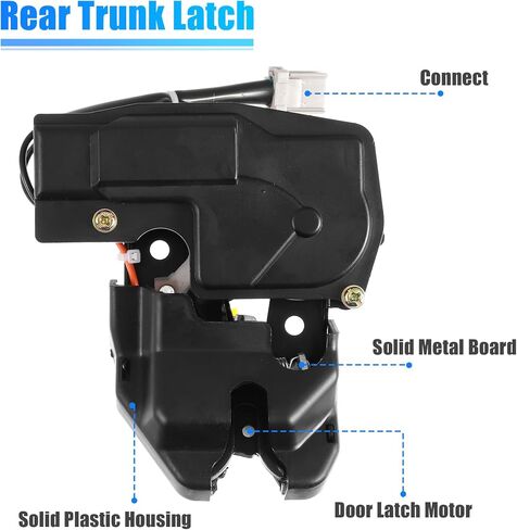 X AUTOHAUX الجذع قفل بمزلاج المحرك 74851-S84-A61 لهوندا أكورد 1998-2002 الباب الخلفي مزلاج الباب قفل المحرك المحرك in Saudi Arabia