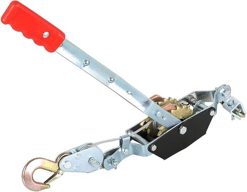 marddpair Heavy Duty Power Puller 2 Ton, Dual Gears Power Puller with 2 Hooks Automotive Hoist Cable Puller in Saudi Arabia