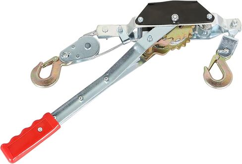 marddpair Heavy Duty Power Puller 2 Ton, Dual Gears Power Puller with 2 Hooks Automotive Hoist Cable Puller in Saudi Arabia