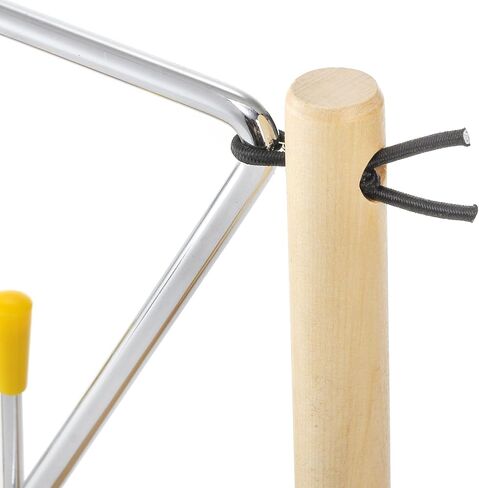 Foraineam 2 Pack Steel Triangles with Strikers and Wooden Stand, 6 Inch Musical Triangle Hand Percussion Instrument in Saudi Arabia