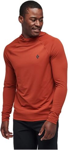 BLACK DIAMOND Mens Alpenglow Long Sleeve Hooded Sun/UV Protection Shirt in Saudi Arabia