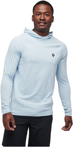 BLACK DIAMOND Mens Alpenglow Long Sleeve Hooded Sun/UV Protection Shirt in Saudi Arabia