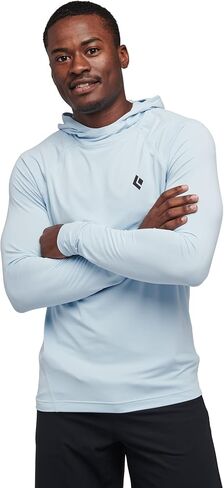 BLACK DIAMOND Mens Alpenglow Long Sleeve Hooded Sun/UV Protection Shirt in Saudi Arabia