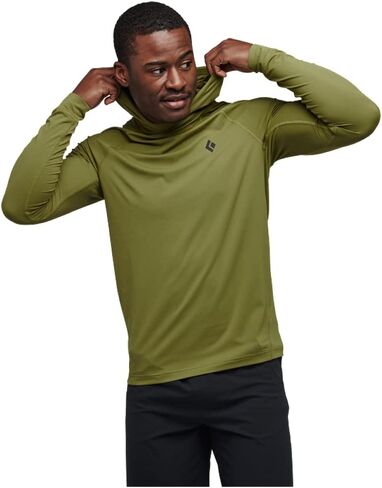 BLACK DIAMOND Mens Alpenglow Long Sleeve Hooded Sun/UV Protection Shirt in Saudi Arabia