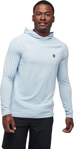 BLACK DIAMOND Mens Alpenglow Long Sleeve Hooded Sun/UV Protection Shirt in Saudi Arabia