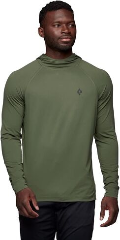 BLACK DIAMOND Mens Alpenglow Long Sleeve Hooded Sun/UV Protection Shirt in Saudi Arabia