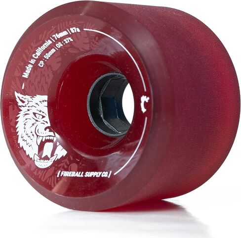 Fireball Beast 76mm Longboard Wheels 87a - USA Made for Skateboard Wheels for Downhill Cruising & Sliding (Set of 4) in Saudi Arabia