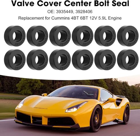 12PCS Valve Cover Center Bolt Seal 3928406 Leak Proof Replacement For Cummins 4BT 6BT 12V 5.9L Engine in Kuwait
