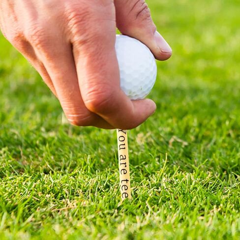Father‘s Day Gifts - Best Dad by Par, You are tee-rific, 3-1/4 inch Wood Golf Tees Bulk for Father, Christmas Unique Birthday Gift from Daughter Son Kids, Stocking Stuffers Ideas Presents for Fathers in Saudi Arabia