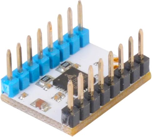 GEEETECH 5 قطع TMC2208 محرك متدرج، محرك فائق الهدوء مع 256 قسم فرعي، تيار محرك مستمر 1.4 أمبير، تيار الذروة 2 أمبير، الجهد 4.75 فولت - 36 فولت، للطابعة ثلاثية الأبعاد (لا تشمل المبرد) in Kuwait