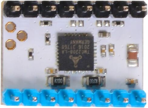 GEEETECH 5 قطع TMC2208 محرك متدرج، محرك فائق الهدوء مع 256 قسم فرعي، تيار محرك مستمر 1.4 أمبير، تيار الذروة 2 أمبير، الجهد 4.75 فولت - 36 فولت، للطابعة ثلاثية الأبعاد (لا تشمل المبرد) in Kuwait
