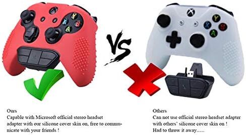 OSTENT Soft Protective Silicone Rubber Skin Case Cover for Xbox One Elite Controller (Red) in Kuwait