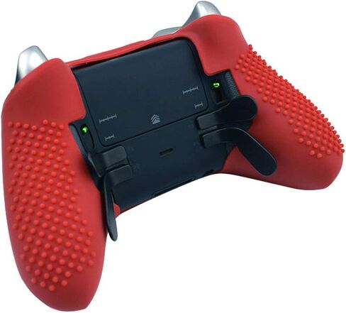 OSTENT Soft Protective Silicone Rubber Skin Case Cover for Xbox One Elite Controller (Red) in Kuwait