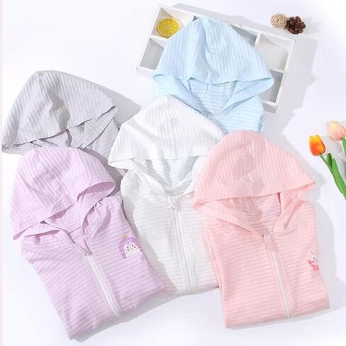 WHYME Toddler Sun UV Protection Hoodie Kids Jacket Clothing Lightweight Summer Breathable Outwear Cartoon Coat in Saudi Arabia