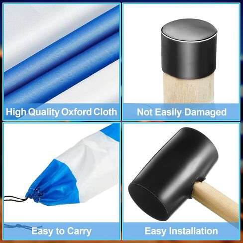 Blue White Beach Wind Screen Beach Wind Blocker Beach Barrier with Wooded Poles Mallet and Bag for Outdoor Summer Beach Vacation in Saudi Arabia