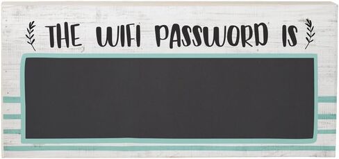 Simply Said, INC WiFi Chalk Board Sign - The WiFi Password Is (Blank) - 12 x 5.5 inch Erasable Wifi Chalkboard Sign - WiFi Sign for Guests - CHT1010 in Kuwait