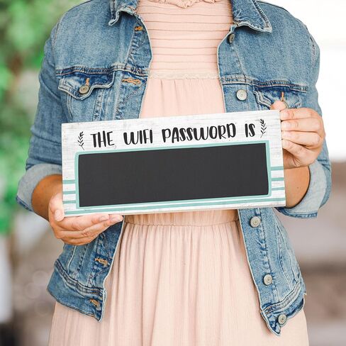 Simply Said, INC WiFi Chalk Board Sign - The WiFi Password Is (Blank) - 12 x 5.5 inch Erasable Wifi Chalkboard Sign - WiFi Sign for Guests - CHT1010 in Kuwait