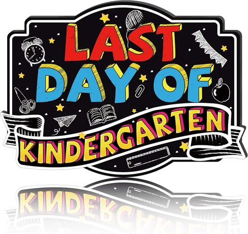 Ivenf اليوم الأول من علامة مجلس المدرسة، 14 × 10 بوصة قابلة لإعادة الاستخدام على الوجهين العودة إلى اللوازم المدرسية سبورة الطباشير للأطفال الفتيات الفتيان، علامات السبورة البلاستيكية دعامة الصورة in Kuwait