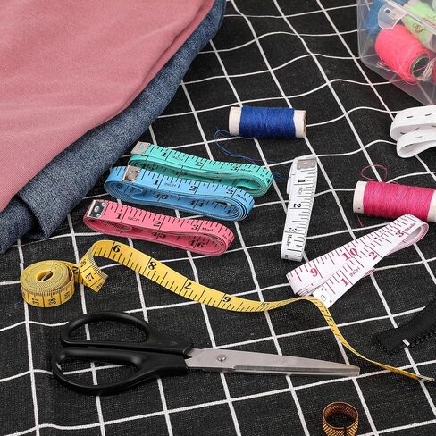 5 Pcs 120 Inch Dual Scale Measuring Tape Soft Fabric Measuring Tape Sewing Tape Measures Tailor Waist Tape for Body Weight Loss(5 Pcs 3M) in Saudi Arabia