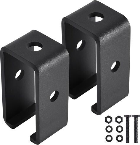 مسار عربة القنوات لجميع قنوات الدعامة 1-5/8 بوصة، 2 حزمة من دعامة تعليق مسار العربة شديدة التحمل، دعامة تعليق متوسطة مطلية بمسحوق أسود in Kuwait