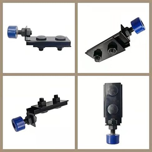 مجموعة واحدة من HIFLAME من وضع مجموعة ترولي ذات حدود دوارة للاستخدام مع قناة بعرض 1-5/8 بوصة وجميع القنوات بطول 1-5/8 بوصة أو قناة أطول (أسود) in Kuwait