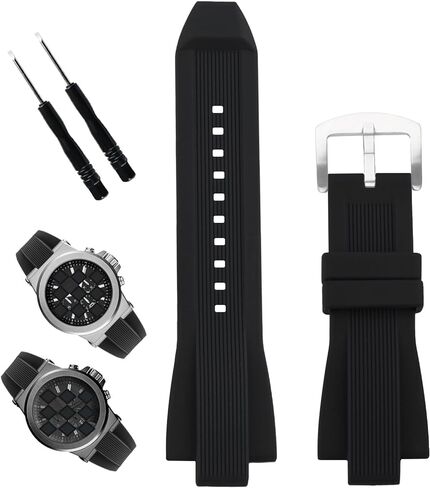 XIW Compatible for 13mm× 29mm Michael Kors MK8152 MK8295 MK8356 MK8380 MK9020 Rubber Watch Band Replacement for men Silicone Wirstband Strap women Bracelet in Saudi Arabia