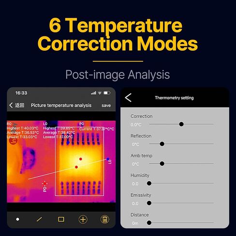 كاميرا حرارية لنظام iOS، Xinfrared T2S Plus، مستشعر InfiRay، عدسة ماكرو قابلة للتعديل 8 مم، 25 هرتز، 256x192 IR، تصوير حراري بالأشعة تحت الحمراء مع تقنية تحسين الصورة للصناعة، اكتشاف لوحات الدوائر in Kuwait