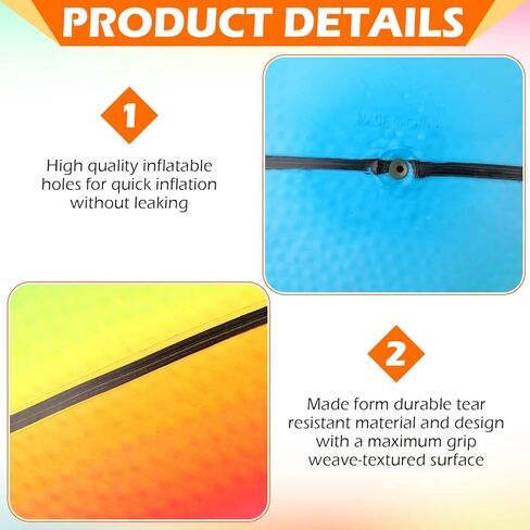 8 قطع من كرات ملعب قوس قزح مقاس 9 بوصة مع مضخة هواء يدوية واحدة، كرات رياضية ملونة نيون قابلة للنفخ كرة سلة متعددة الألوان، كرات كرة يد للأطفال والكبار، ملعب صيفي للاستخدام الداخلي والخارجي in Kuwait