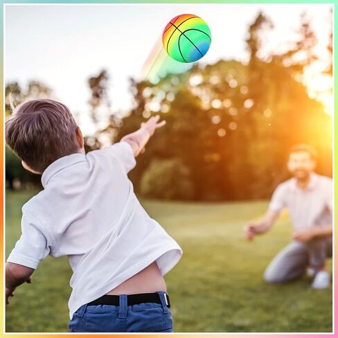 8 قطع من كرات ملعب قوس قزح مقاس 9 بوصة مع مضخة هواء يدوية واحدة، كرات رياضية ملونة نيون قابلة للنفخ كرة سلة متعددة الألوان، كرات كرة يد للأطفال والكبار، ملعب صيفي للاستخدام الداخلي والخارجي in Kuwait